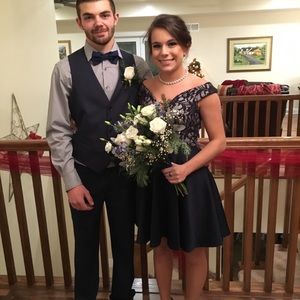 Short homecoming/Christmas dance dress.